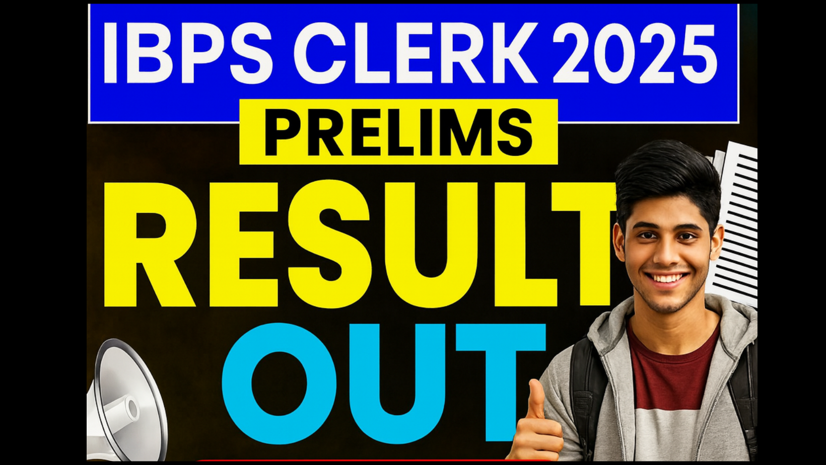 IBPS Clerk Prelims Result 2025