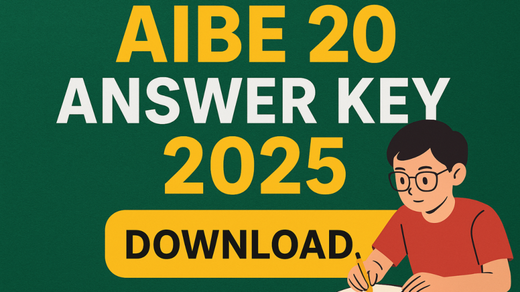 aibe 20 answer key 2025
